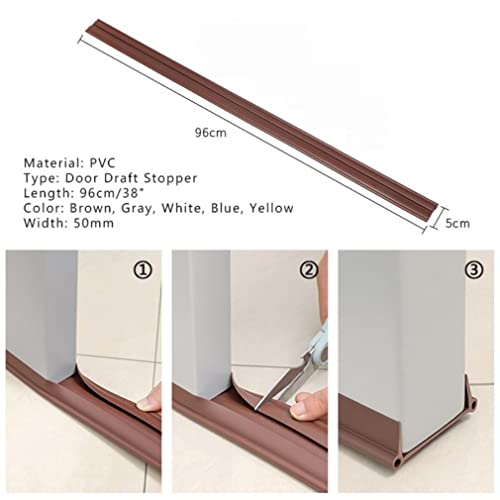 Oligitdi Door Bottom Sealing Strip Guard for Home Noise Reduce Door Seal Strip Guard - Image 2