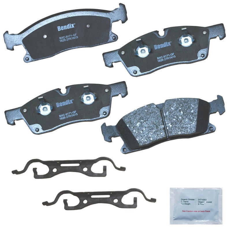 Bendix Priority1 CFC1629 Ceramic Front Brake Pads for Select Models Dodge Durango,Jeep Grand Cherokee,Mercedes-Benz GL350,GL450,GLE300d,GLE350,GLE350d,GLE400,GLS350d,GLS450,ML250,ML350,ML400,ML550 - Image 3
