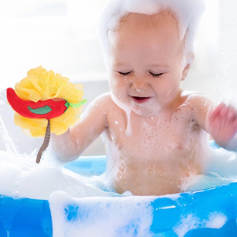 Soft Fruit Bathing Ball And Body Scrubber For Adult And Baby 2 Pack - Image 4