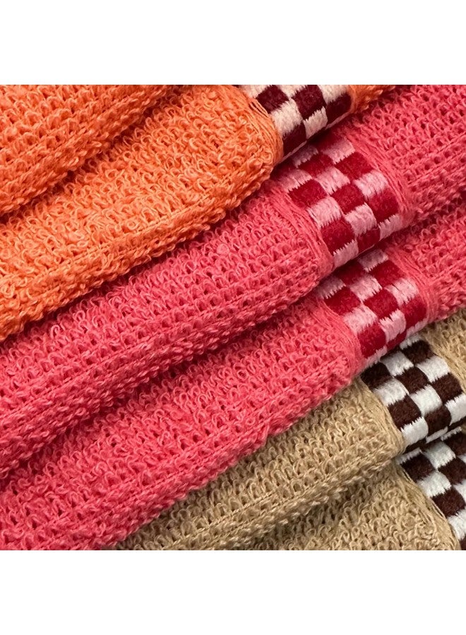 ORAS 100% Cotton Soft & Absorbent 300 GSM Face Towel Set of 6 pcs (Size 25 * 25Cm Small) Multi Color - Image 2