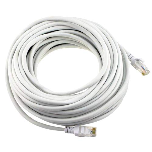 ANDTRONICS CAT-6 Snagless Network RJ45 Ethernet Patch LAN Cable CAT6-25M / 75 ft - White - Image 1