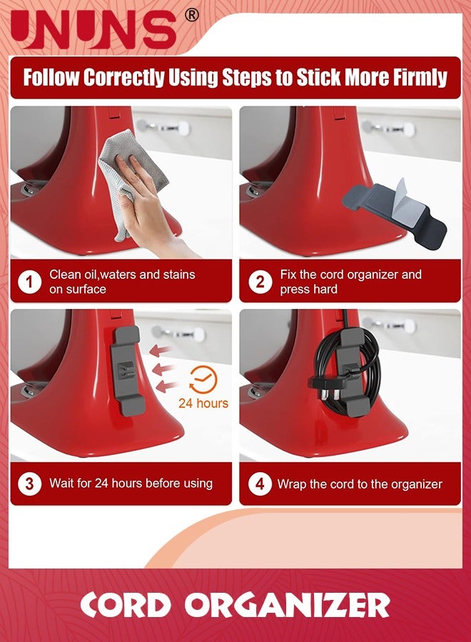 يو إن يو إن أس Cord Organizer for Kitchen Appliances,15 Pack Appliance Stick On,Cord Wrappers For Appliances Compatible With Stand Mixer,Toaster,Air Fryer,Coffee Maker - Image 4