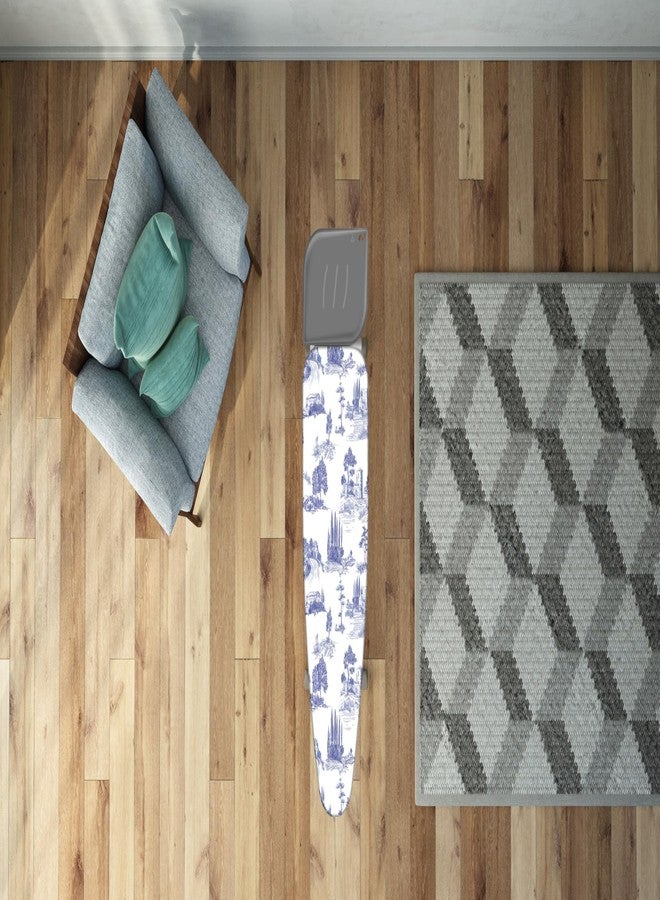 Colombo Ironing Board Cover 55.1” x 21.7” – Fits Boards Up to 51.2” x 17.7” – 2-Layer Organic Cotton & Felt Pad, Clip Included, Tuscan Summer Design - Image 3