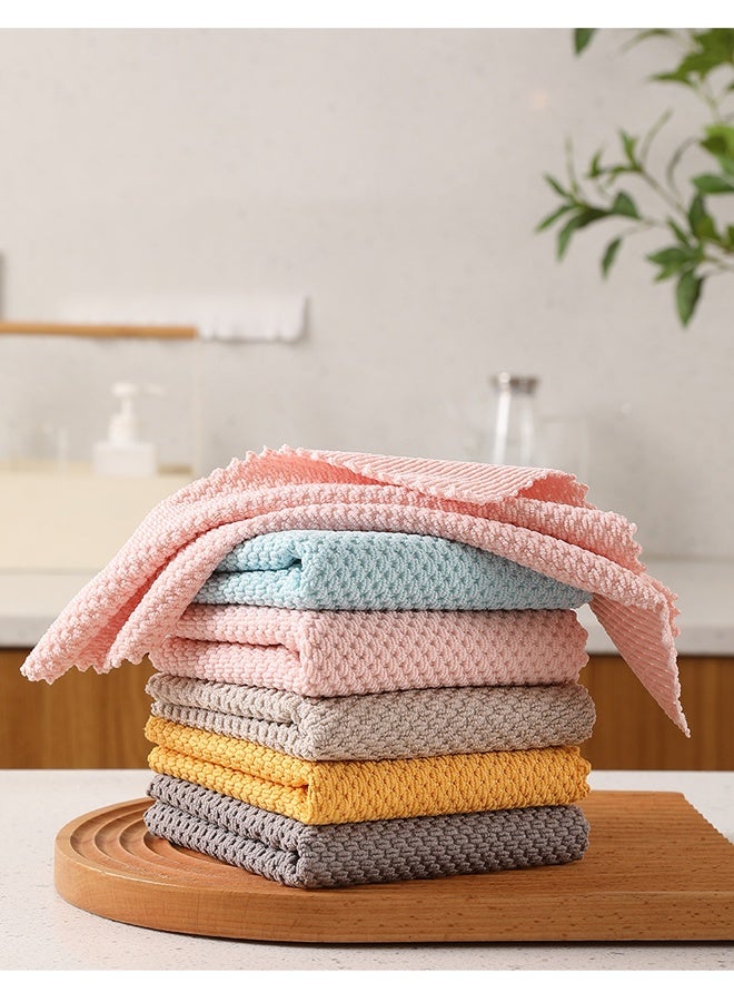 5-Piece Microfiber Cloth Set, Wet and Dry，Absorbent, Hygienic, for Cars and Household. 30cm*30cm - Image 1