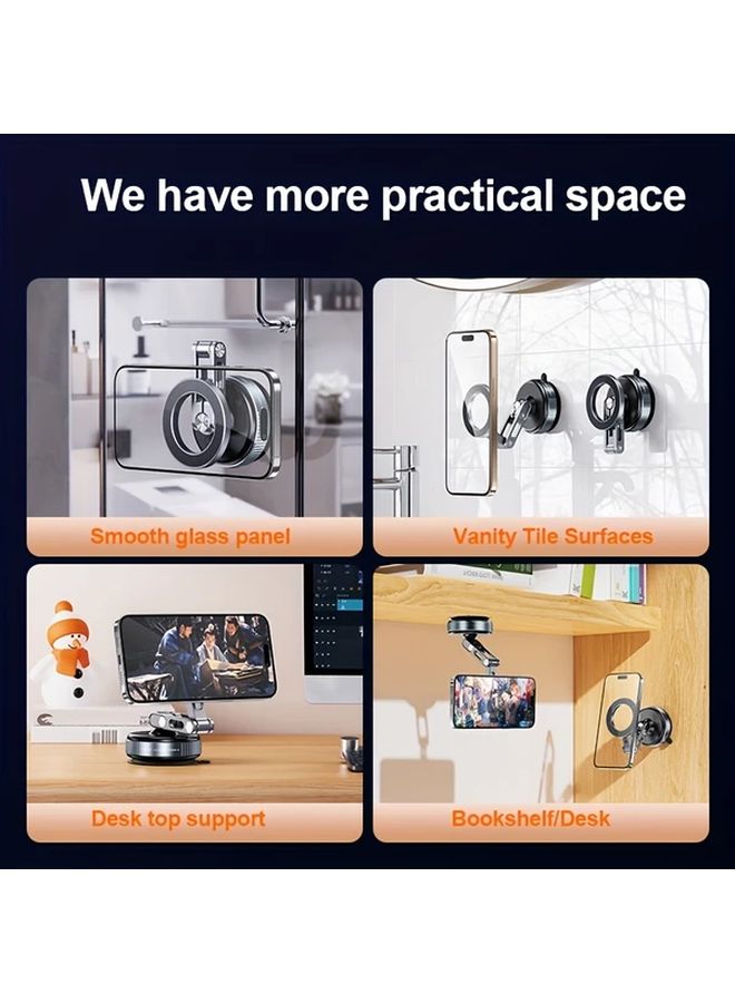 X53 Magnetic Phone Mount 360 Rotatable Vacuum Suction Cup Holder For Car Glass Tile Fridge Desktop - Image 5