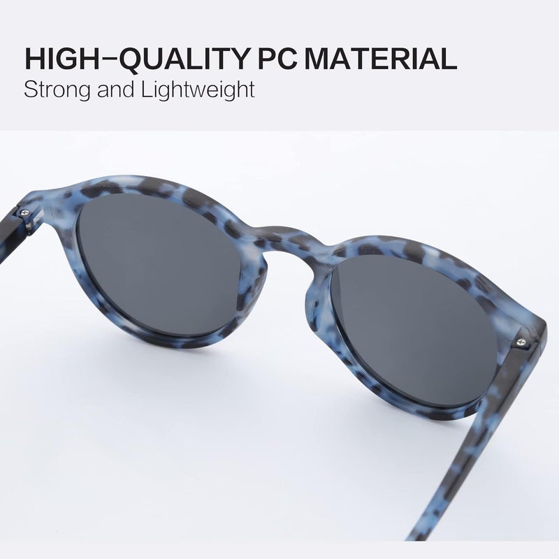 ZENOTTIC Polarized Round Sunglasses, Stylish Small Sunglasses for Men and Women Retro Classic, Multi-Style Selection - Image 5
