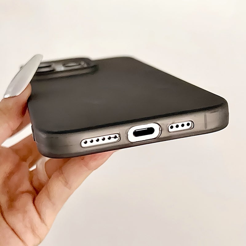 HuHa Protective Cover For iPhone 16 Frosted Translucent TPU Full Coverage Phone Case(Light Blue) - Image 3