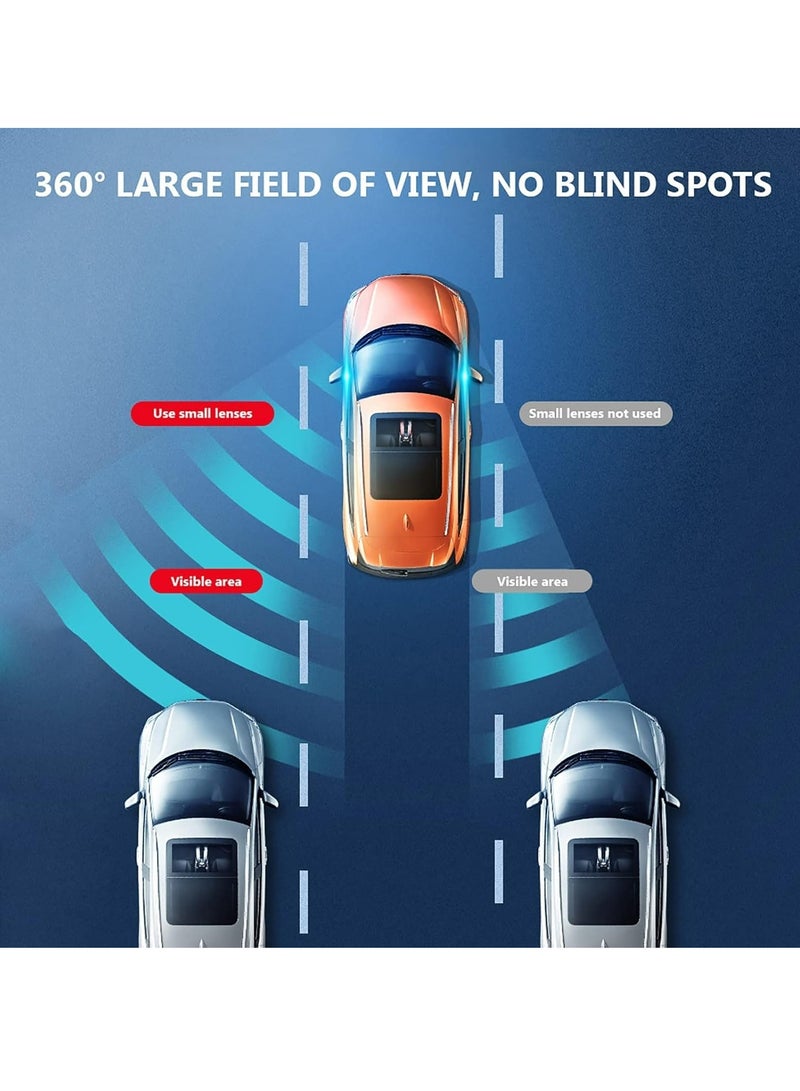 Loquat 2 PCS Adjustable Blind Spot Mirror, Rectangle HD Glass Frameless Convex Lens for All Universal Vehicles Car - Image 5