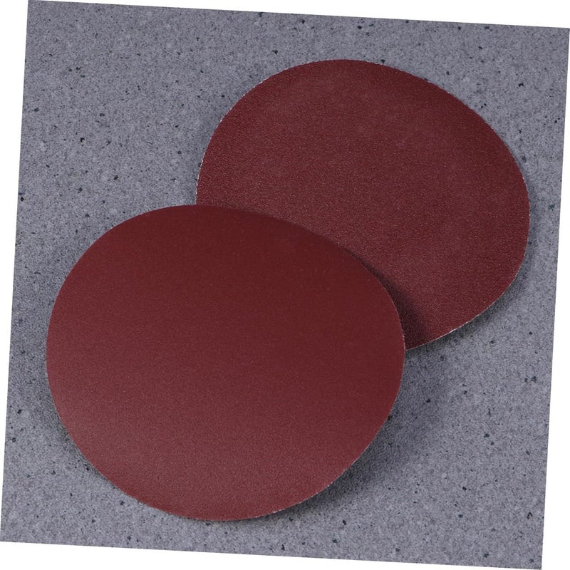 3pcs Medium Self-Stick Sanding Discs Fine Grits Round for Orbital Sander Dark Red - Image 4