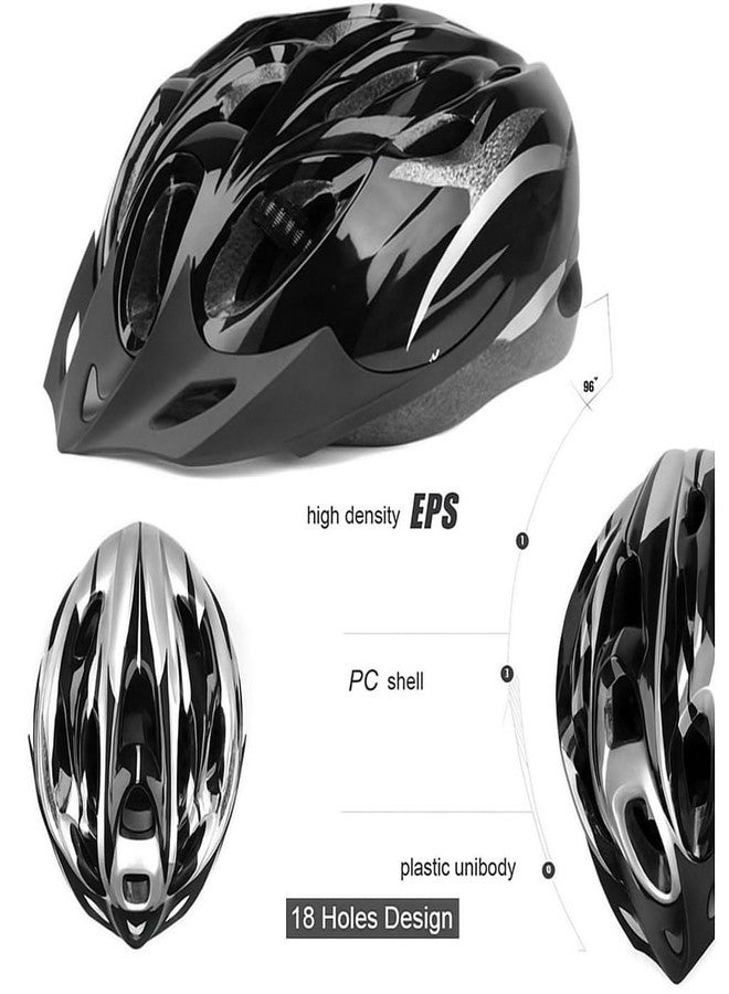 FABSPORTS Light Weight Bicycle/Bike Safety Helmet for Kids, Youth and Adults for Cycling/Skating/Skate Boarding (Adjustable Size, Black) - Image 5