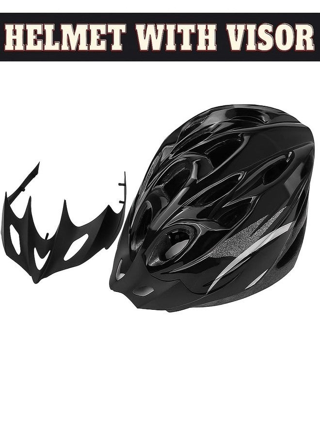 FABSPORTS Light Weight Bicycle/Bike Safety Helmet for Kids, Youth and Adults for Cycling/Skating/Skate Boarding (Adjustable Size, Black) - Image 4