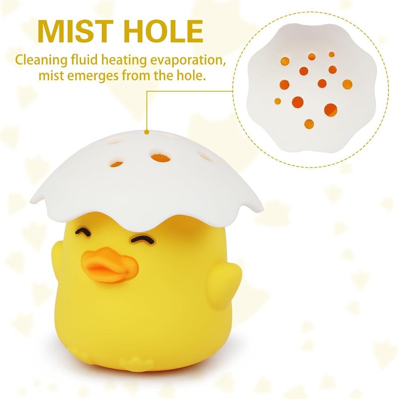 Microwave Cleaner, Steam Cleaner for Microwave, Cute Duck Shape, Add Vinegar & Water to Easily Clean, Softens Dirt in Minutes, Safe and Reusable, Fun Kitchen Gift (Yellow) - Image 4