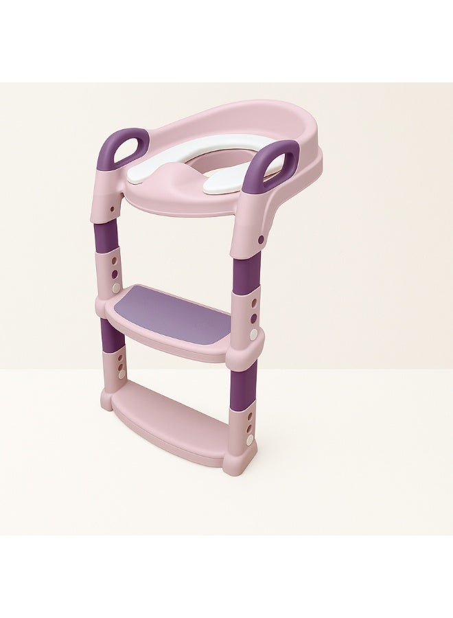 Adjustable Kids' Potty Training Seat with Step Stool and Handles