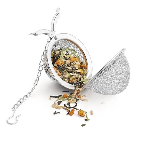 iOrganic Stainless Steel Tea Ball Infuser | Loose Leaf Tea Strainer for Cup & Mug | Reusable Mesh Tea Filter | Rust Proof Metal Tea Infuser for Green Tea, Herbal Tea & Coffee - Image 1
