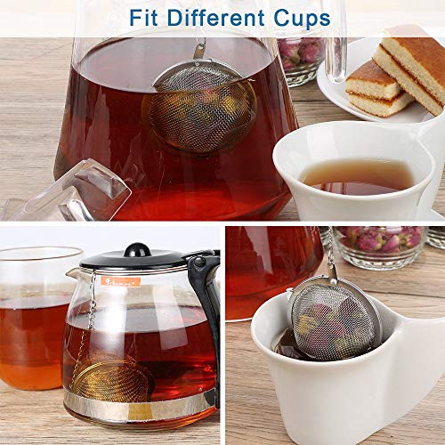 iOrganic Stainless Steel Tea Ball Infuser | Loose Leaf Tea Strainer for Cup & Mug | Reusable Mesh Tea Filter | Rust Proof Metal Tea Infuser for Green Tea, Herbal Tea & Coffee - Image 4