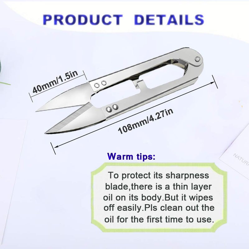 XINYANG 3Pcs Sewing Scissors Clippers, Multipurpose Quick-clip Yarn Thread Cutter, Portable Embroidery Thrum Fishing Thread Cutter, Mini Snips Trimming Nipper for Stitch,Crafts, DIY Projects - Image 2