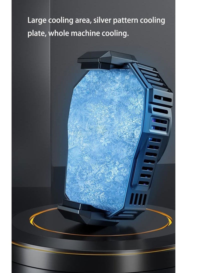 Loquat JUST STAR Gaming Mobile Phone Cooling Fan, Silent Radiator, Large Area, Intelligent Temperature Control Fan - Image 2