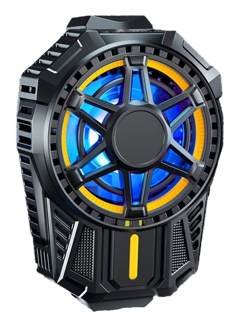 Loquat JUST STAR Gaming Mobile Phone Cooling Fan, Silent Radiator, Large Area, Intelligent Temperature Control Fan - Image 1