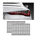 Dickno 2PCS Car Rear Tail Light Lamp Stickers Honeycomb Type Decal 189118 Universal DIY Self Adhesive Tint Film Taillight Sheet Car Rear Tail Light Headlight Taillight Cover Trim Bright Black - Image 2