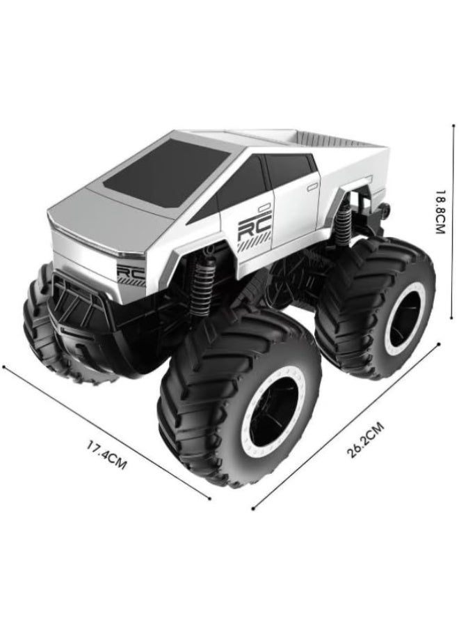 Twisoo New Cybertruck RC Truck 1:16 Scale, 4WD All Terrain Off-Road Remote Control Car, Dual Motors, LED Headlights, Waterproof, 2.4GHz RC Rock Crawler, Toys for Kids & Adults Ages - Image 5