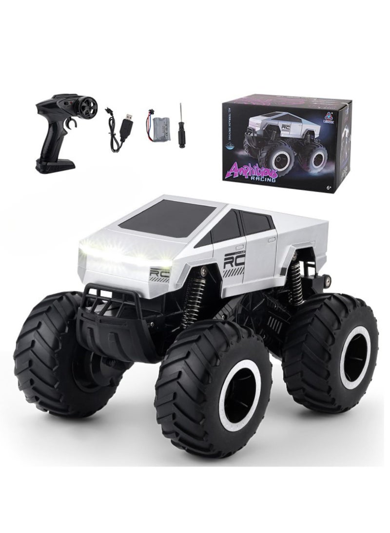 Twisoo New Cybertruck RC Truck 1:16 Scale, 4WD All Terrain Off-Road Remote Control Car, Dual Motors, LED Headlights, Waterproof, 2.4GHz RC Rock Crawler, Toys for Kids & Adults Ages - Image 1