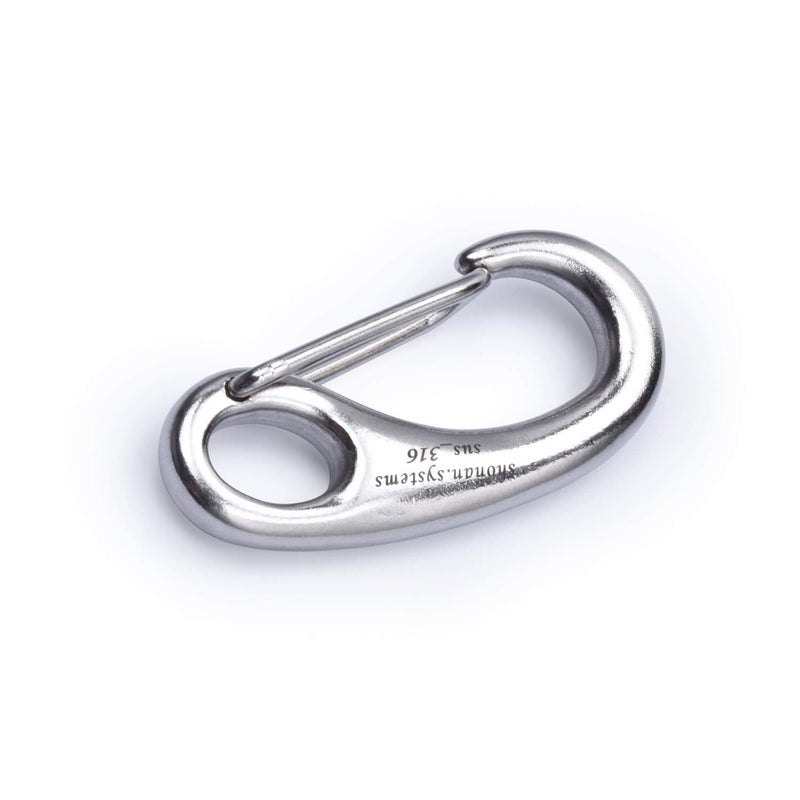 Shonan.Systems SHONAN 2.75 Inch Marine Carabiner Clips, 4 Pack Stainless Steel 316 Clips Boat Fender Hooks, Snap Hooks for Bucket, Camping, and Hiking 660 Lbs - Image 3