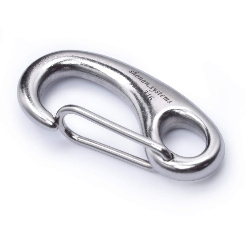 Shonan.Systems SHONAN 2.75 Inch Marine Carabiner Clips, 4 Pack Stainless Steel 316 Clips Boat Fender Hooks, Snap Hooks for Bucket, Camping, and Hiking 660 Lbs - Image 4