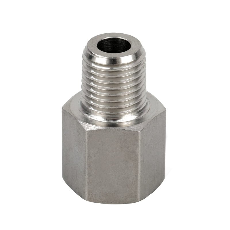 Yoebor Metalwork 304 Stainless Steel Pipe Fittingï¼ŒConverter Adapter, G 1/8â€œ Female Thread to 1/8" NPT Male, 1 Pc - Image 2