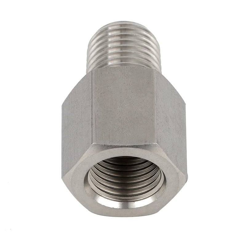 Yoebor Metalwork 304 Stainless Steel Pipe Fittingï¼ŒConverter Adapter, G 1/8â€œ Female Thread to 1/8" NPT Male, 1 Pc - Image 3