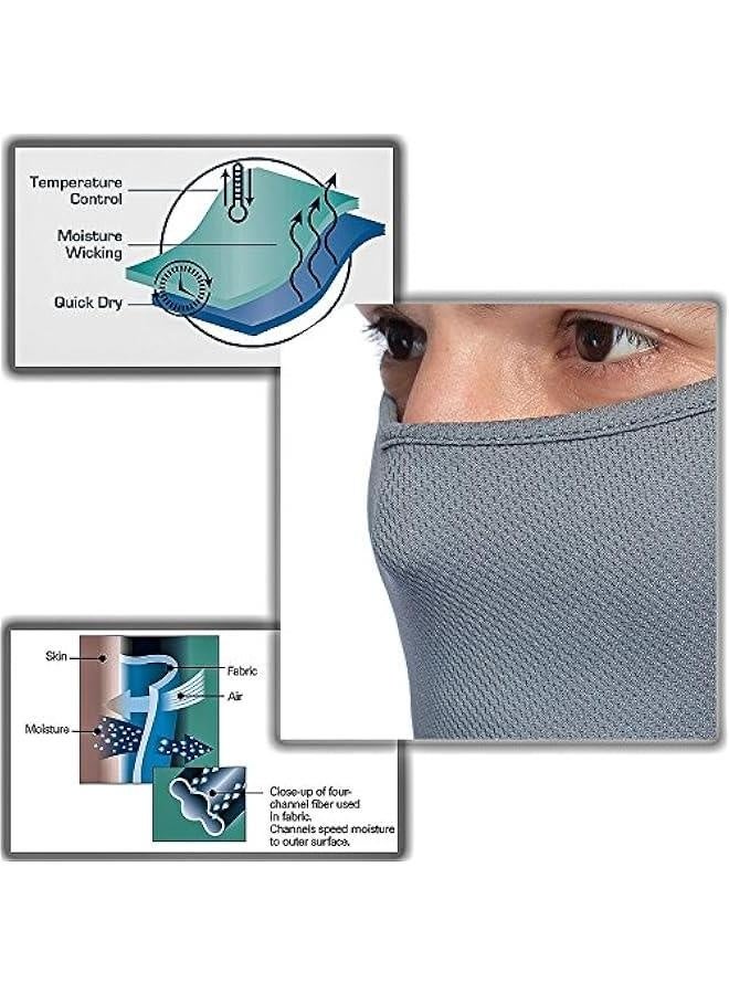 Generic Balaclava Face Mask Windproof Ski Mask Motorcycle Cycling Bike,Neck Warmer Tactical Balaclava Hood Polyester Fleece for Women Men Youth Kids, 2 Pack (Orange)  - Image 5
