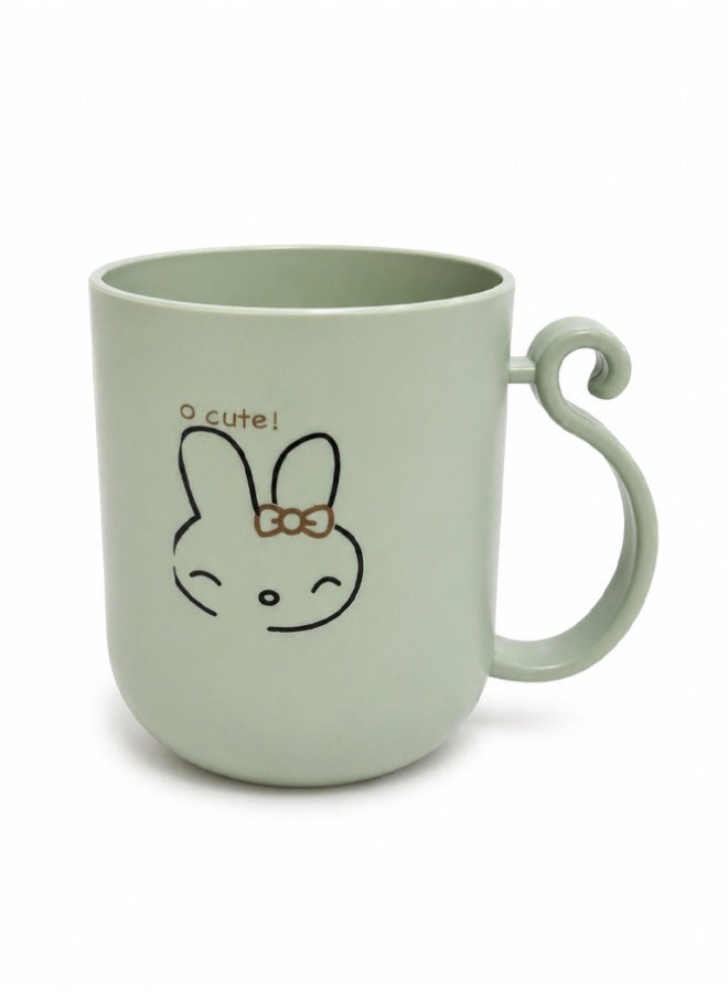 Kawaii Bunny Kids' Mug with Swirl Handle - Image 1