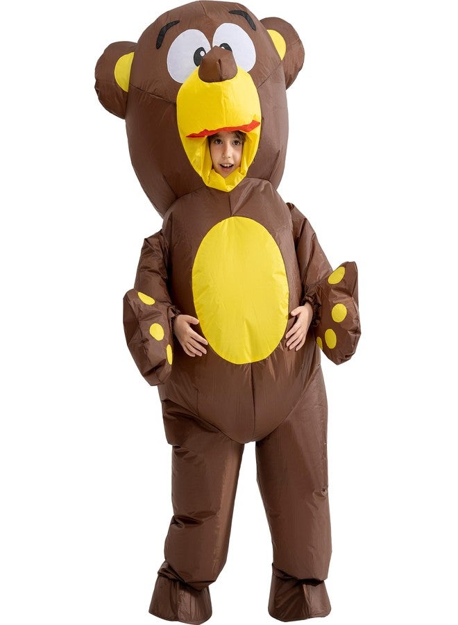 One Casa Halloween Inflatable Costume Kids,Blow Up Full Body Bear Suit Boys Girls (8-9YRS) - Image 5