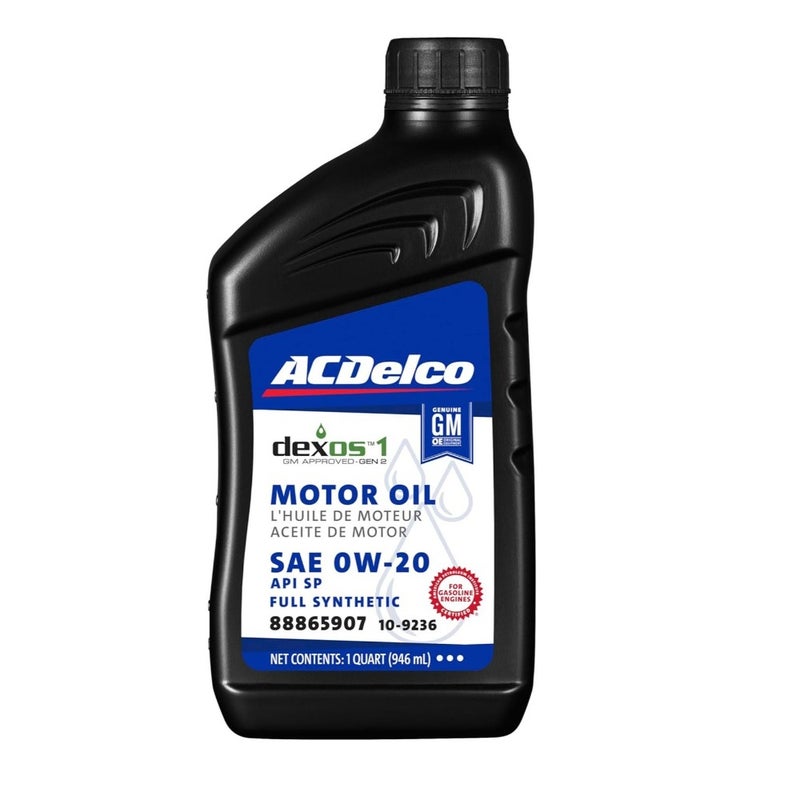 زيت محرك ACDelco GM الأصلي 10-9236 dexos1 GEN 2 اصطناعي بالكامل 0W-20 - 1 لتر، عبوة من 1 - Image 4