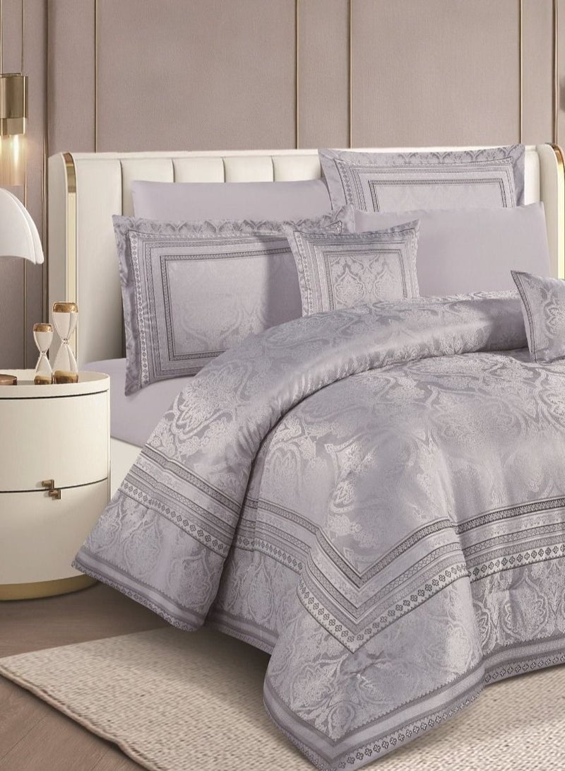 A luxurious double jacquard bedspread that complements the elegance and comfort of your room, measuring 260*240 - Image 2