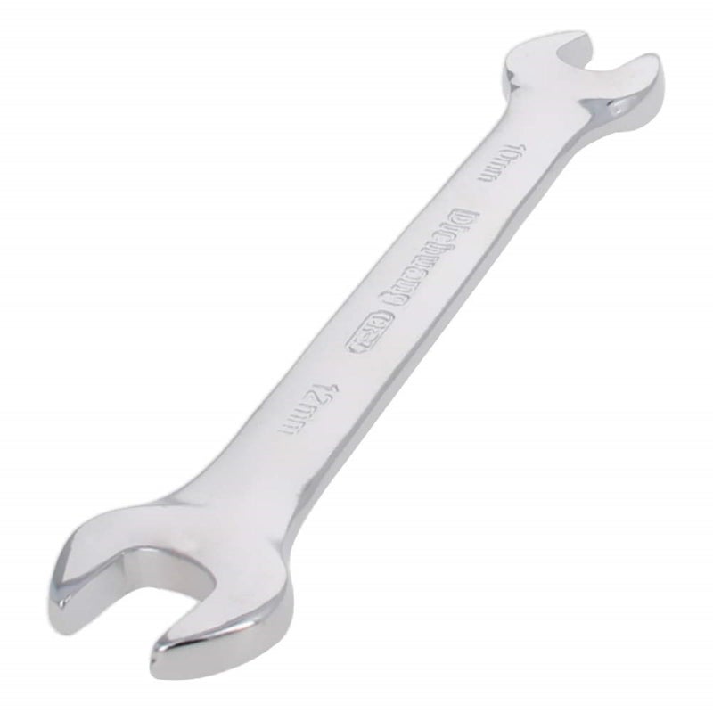 Utoolmart Double Open End Wrench 132mm Length Metric Wrench 10mm x 12mm Crowfoot Wrench CRV Full Polished and Mirror Finished