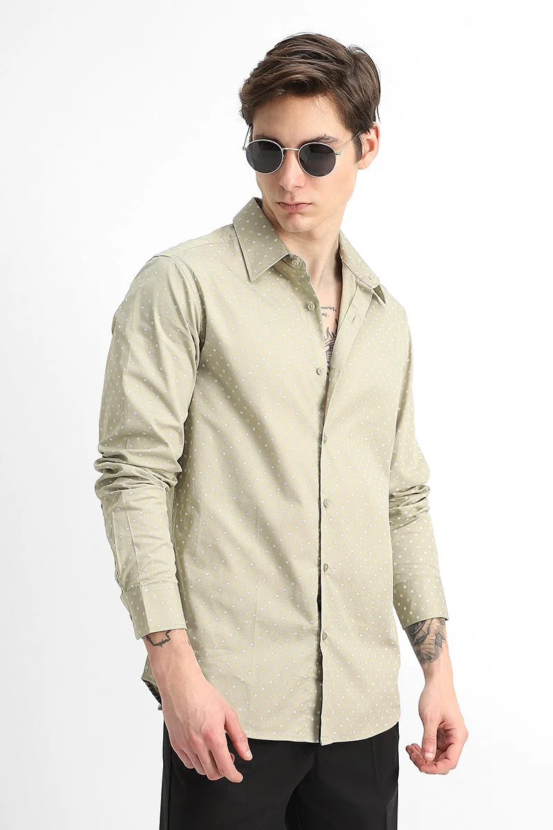 SNITCH Slim Fit 100% Cotton Motifs print Shirt