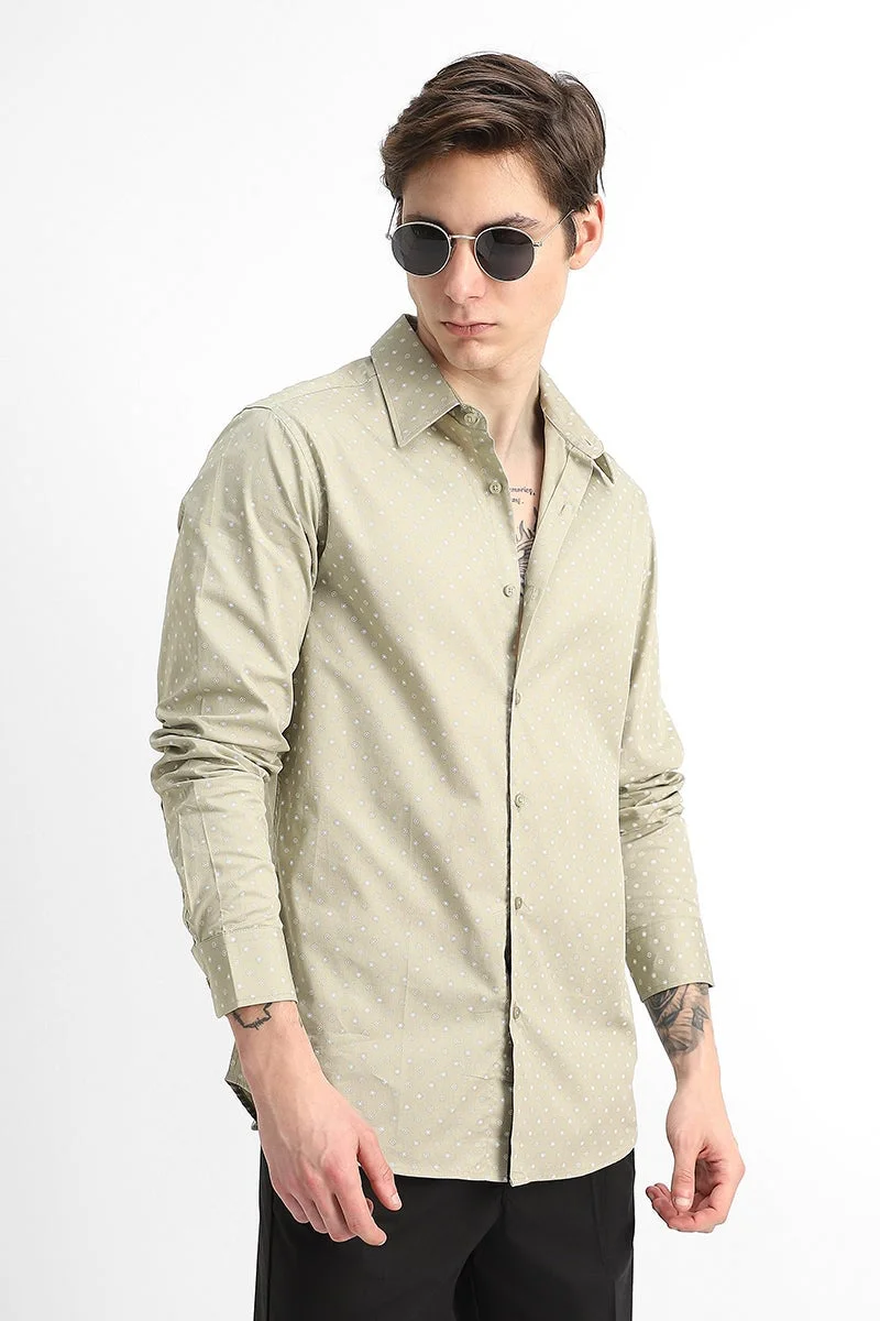 SNITCH Slim Fit 100% Cotton Motifs print Shirt