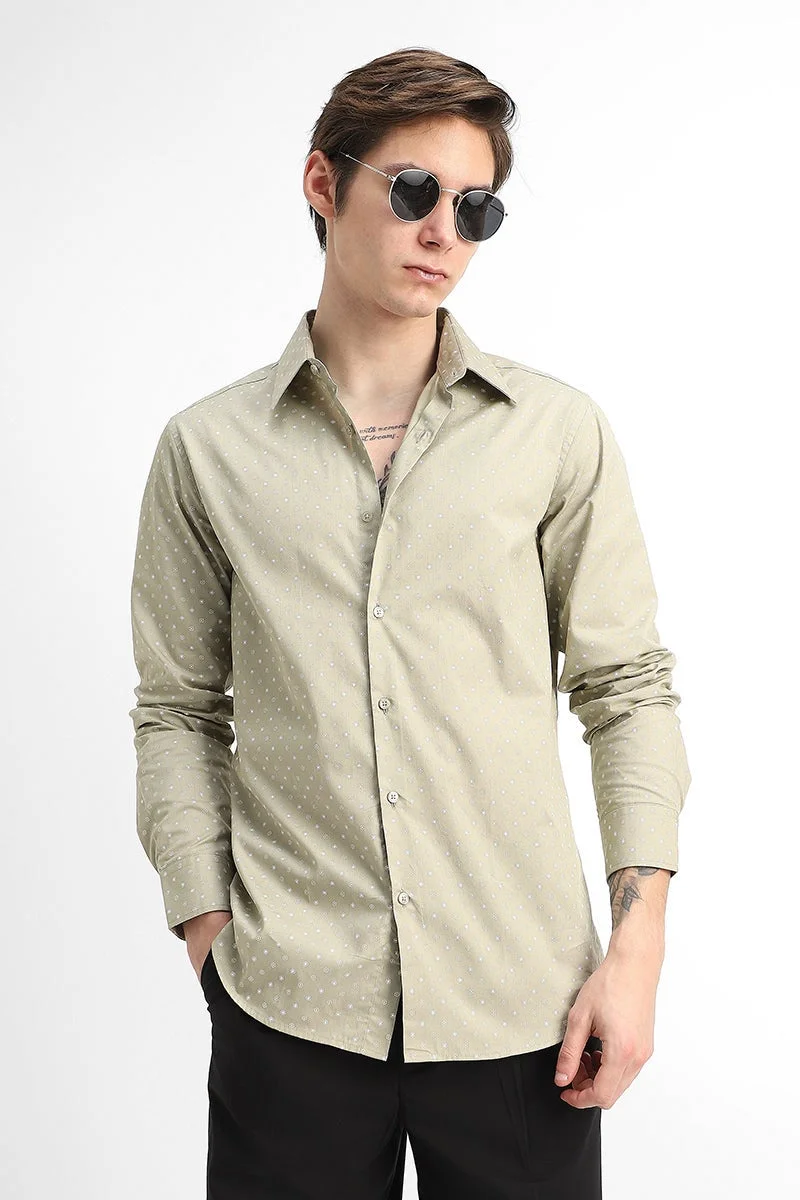 SNITCH Slim Fit 100% Cotton Motifs print Shirt