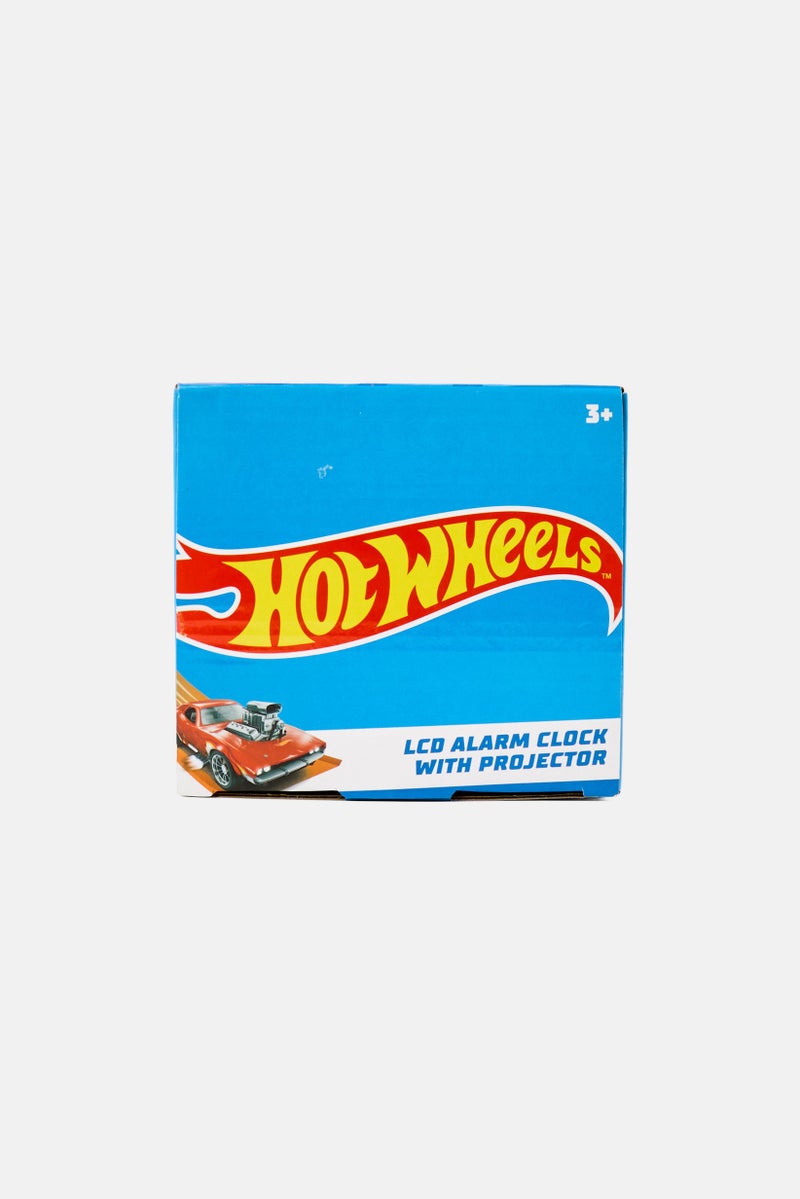 Hot Wheels LCD Alarm Clock Projector, Orange  - Image 3