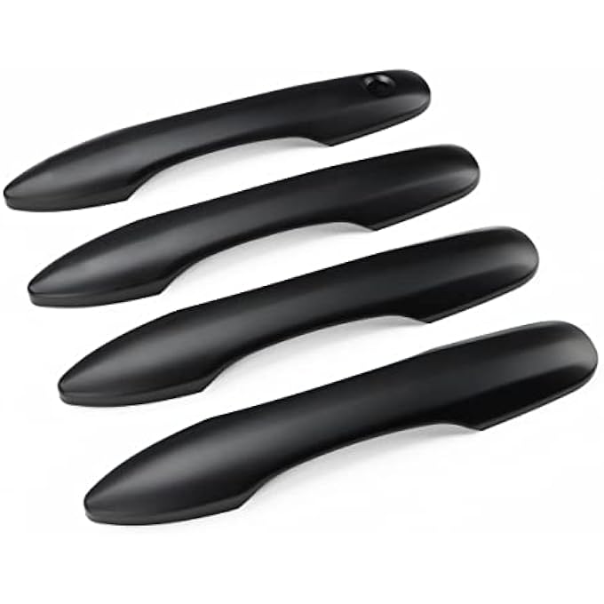 rayihni Door Handle Cover Compatible For 20182022 2023 2024 2025 Toyota Camry Accessories Handle Protector Compatible For Toyota Corolla 2024 2023 20222020 No Smart Key Holes Matte Black - Image 2