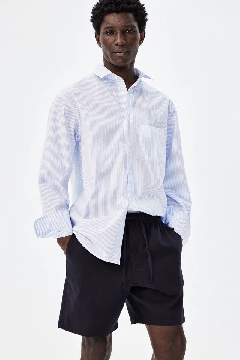 H&M Regular Fit Linen-blend shorts