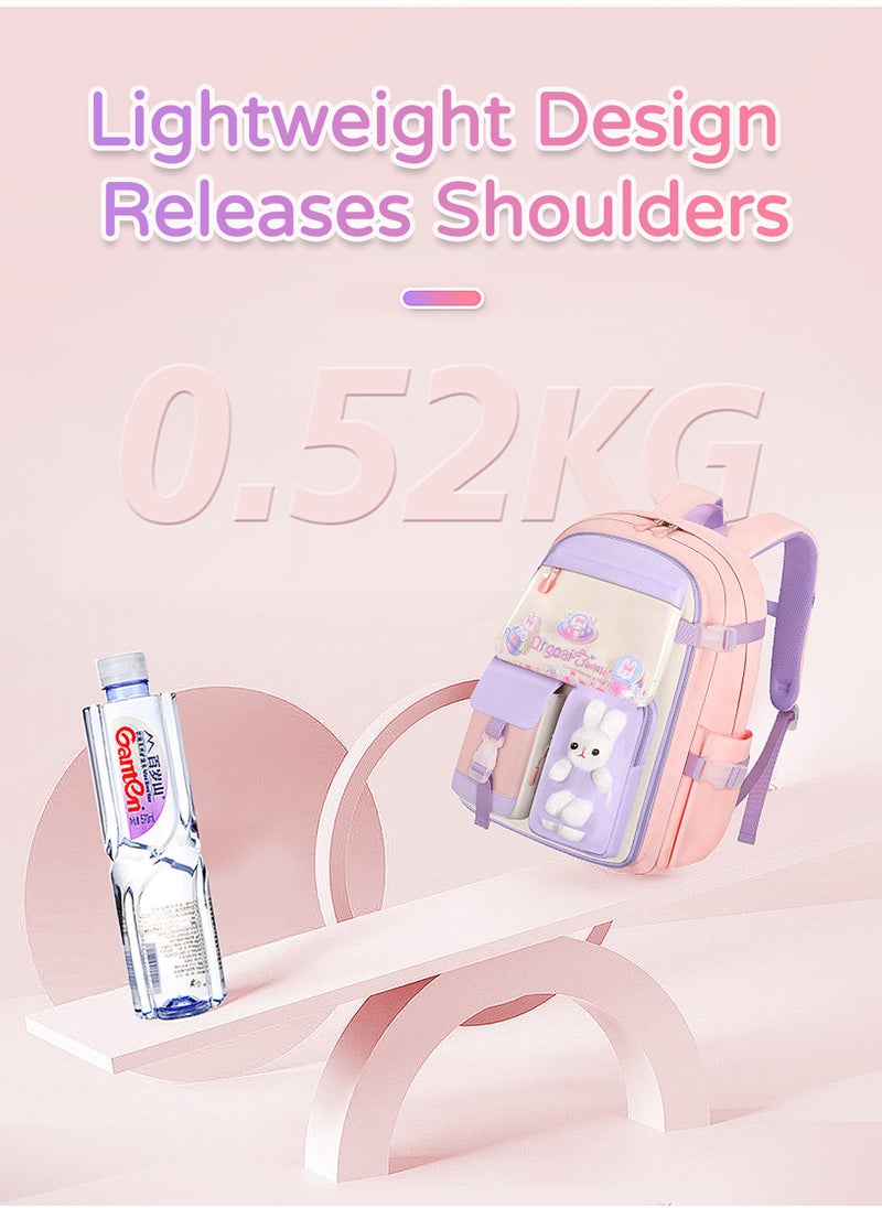 Moovant - Multifunctional Large Capacity Backpack, Cartoon Rabbit Schoolbag, Waterproof School Student Bag, with Independent Stationery Storage Compartment for Students, Teenagers, Adults Casual Backpack - Image 1