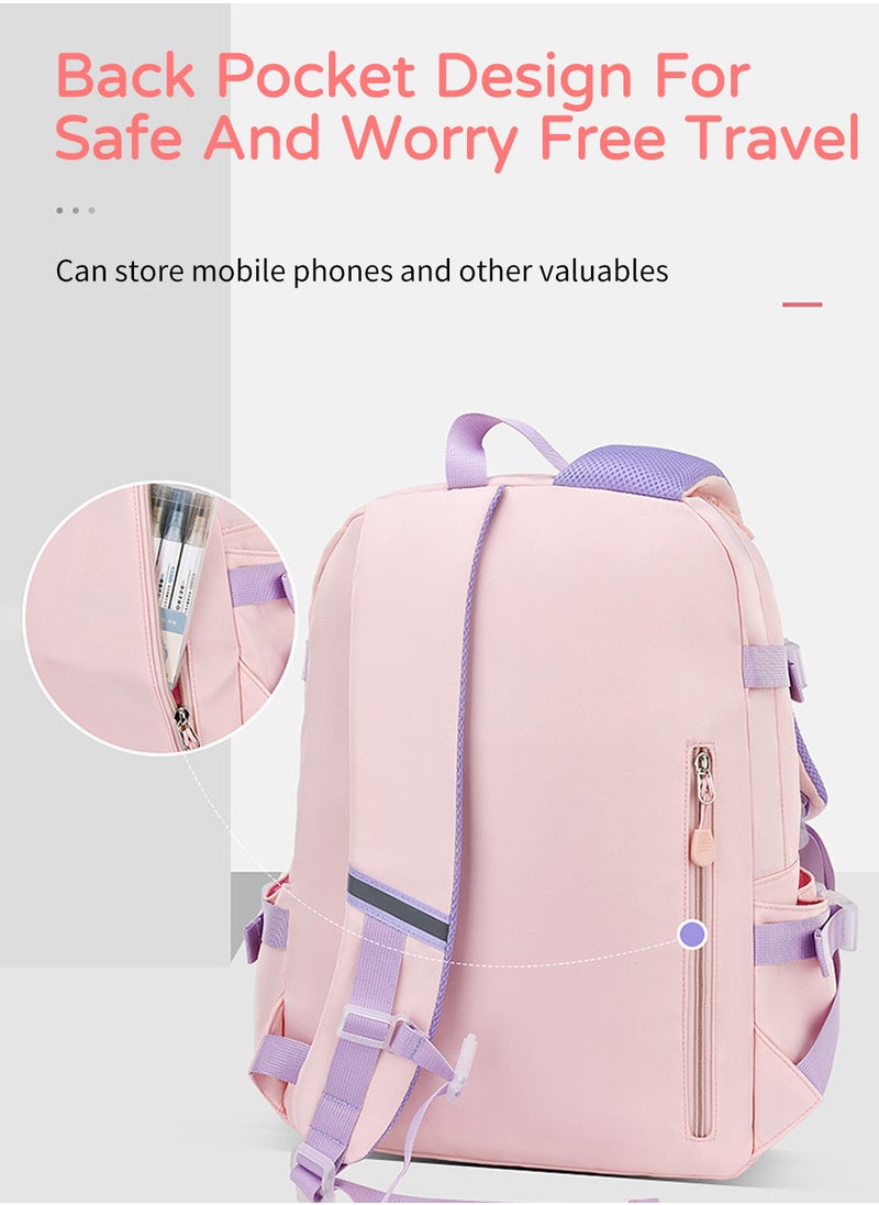 Moovant - Multifunctional Large Capacity Backpack, Cartoon Rabbit Schoolbag, Waterproof School Student Bag, with Independent Stationery Storage Compartment for Students, Teenagers, Adults Casual Backpack - Image 1