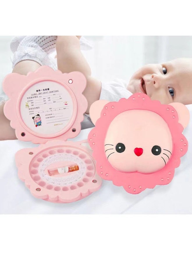 Generic Deciduous Teeth Storage Box Children's Collection Fetal Hair Change Teeth Memorial Fetal Hair Umbilical Cord Preservation Baby Deciduous Teeth Memorial Teeth Box-Color:Bear's Paw 3 Color Tooth Box ]  - Image 2