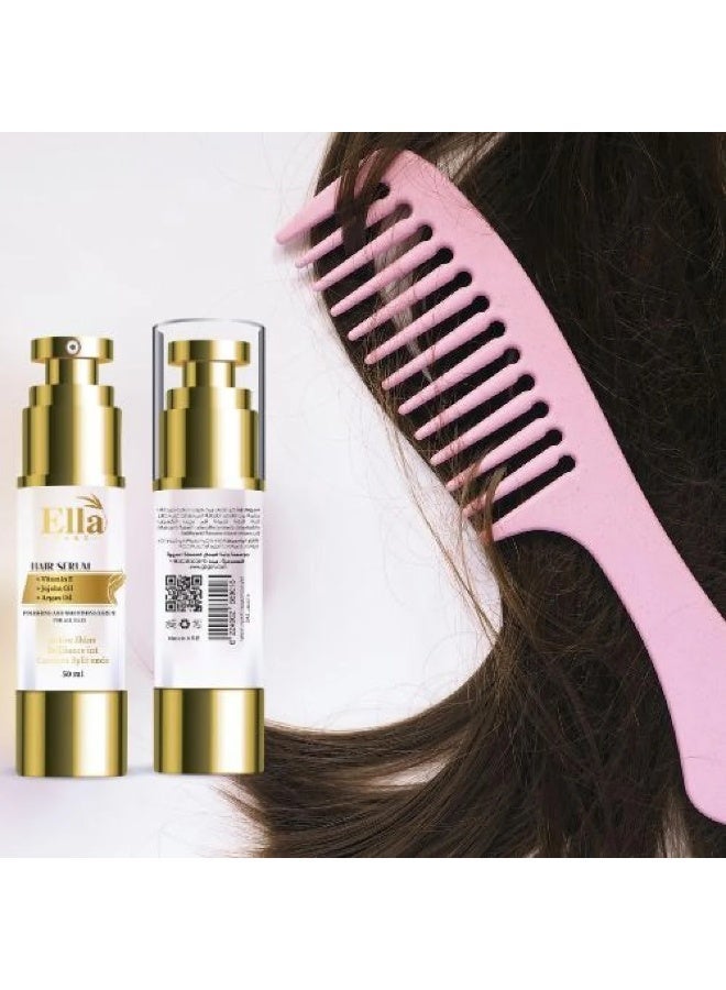 Ella Care Hair Nourishing & Protection Serum – Castor, Argan & Jojoba Oils with Vitamin E – 50ml - Image 2