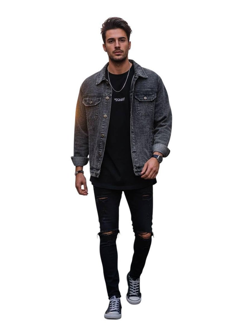 Men's Denim Jacket, Multiple Colors and Sizes, Casual Denim Jacket