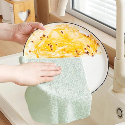 Prostuff.In® 20PCS Disposable Microfiber Cleaning Cloths Soft Reusable Kitchen Towels in Tissue Box Dispenser, Multi-Purpose Absorbent Rags for Household, Dish, Hand & Surface (Multicolours) 1 Box - Image 2