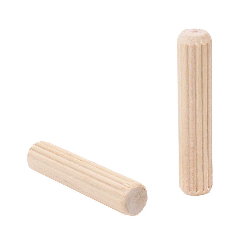 AUTOTOOLHOME 100 Pack 5/16" x 1-1/2" Wood Dowel Pins Straight Grooved Pins for Furniture Door and Dowel jig (5/16 in) - Image 3