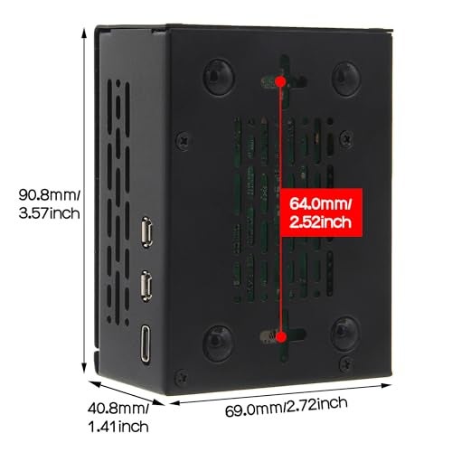 Geekworm PCIe Metal Case P579 with Official Pi 5 Active Cooler for Raspberry Pi 5 Support Top M.2 NVMe HAT X1001/X1004/X1003/X1015/X1000 - Image 5