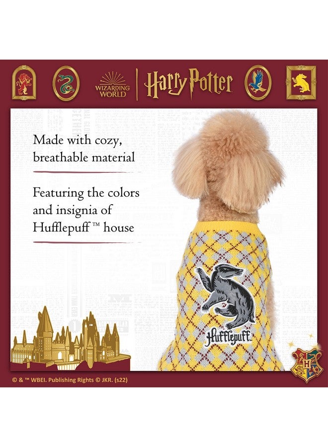 Harry Potter Hufflepuff Pet Sweater - Medium | Costumes for Dogs, Dog Pullover Sweater | Dog Apparel & Accessories for Hogwarts Houses, Hufflepuff, Yellow - Image 4